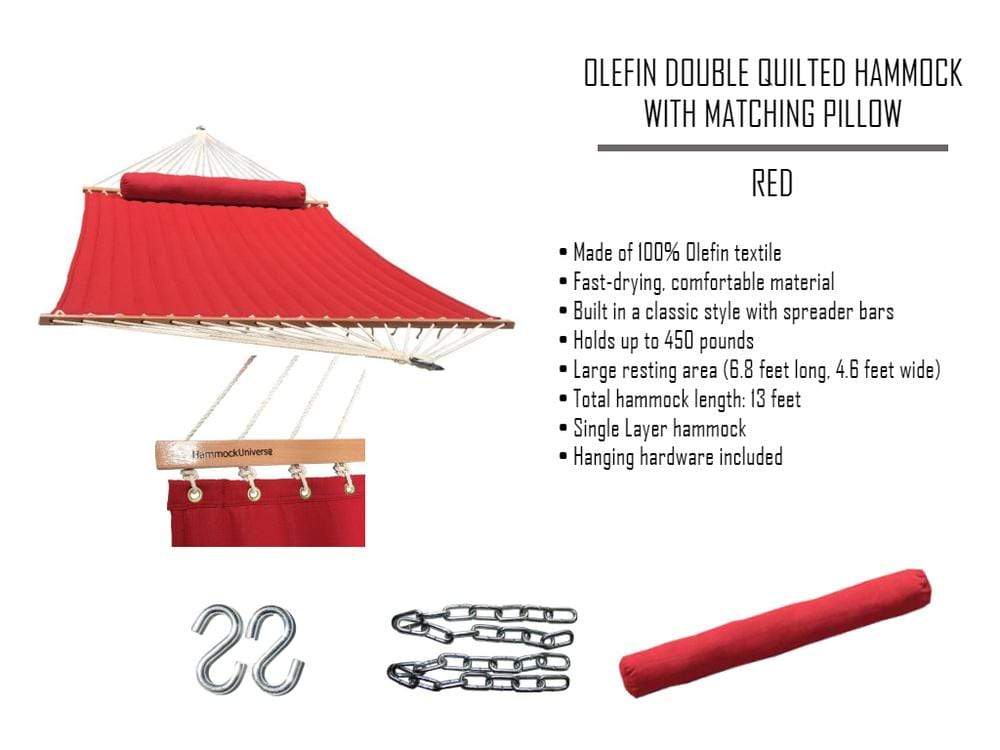 OLEFIN_DOUBLE_HAMMOCK_WITH_MATCHING_PILLOW_-_QUICK_DRY_RED_